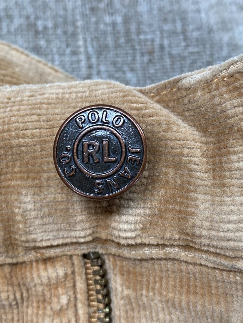 Polo Ralph Lauren Corduroy Cargo Skirt Women's 12 Brown Front Slit - Picture 9 of 13
